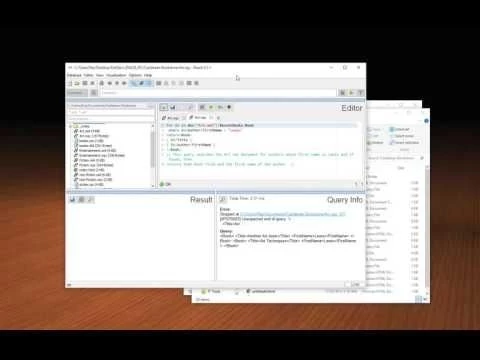 Using XQuery to query an xml document via BaseX