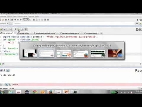 James Wright: The Power of Promises and Parallel XQuery Execution