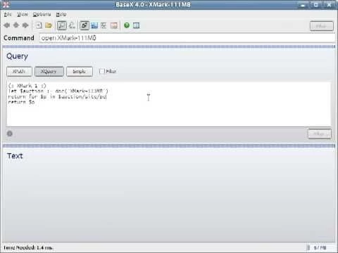 BaseX - Processing XQuery
