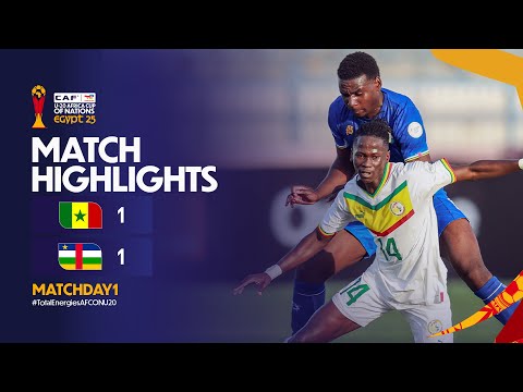 Senegal 1-1 Central African R. Match Highlights l TotalEnergies AFCON U-20 l Matchday 1 Highlights
