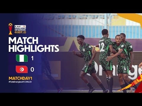 Nigeria 1-0 Tunisia Match Highlights l TotalEnergies AFCON U-20 l Matchday 1 Highlights