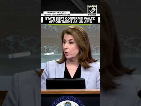 Trump appointed Michael Waltz to serve as next U.S. Ambassador to United Nations