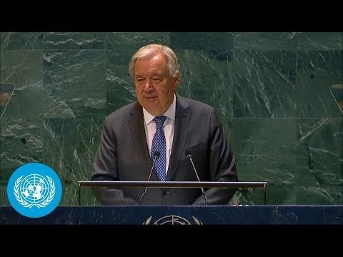 UN Chief in memory of His Holiness Pope Francis - General Assembly, 79th session | United Nations