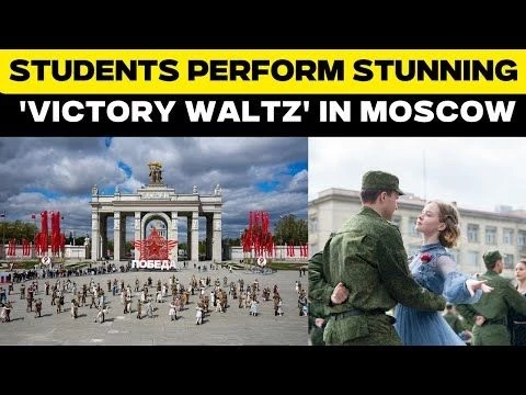 LIVE: Russian students perform ‘Victory Waltz’ as part of Victory Day celebrations |  Moscow Parade
