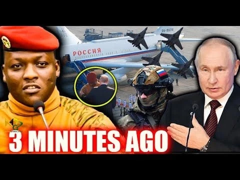 Russia Putin sent Special VIP Plane to Pick Capt. Ibrahim Traore to Moscow