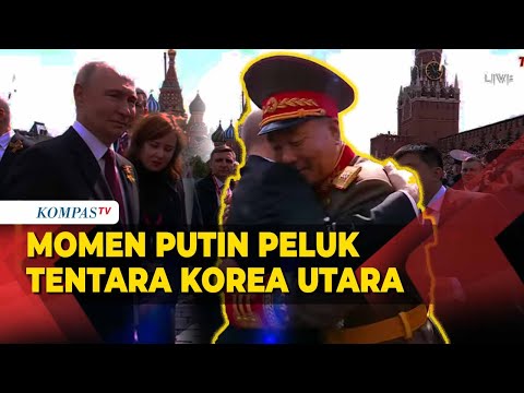 Momen Tentara Korut Dipeluk Vladimir Putin saat Peringatan Hari Kemenangan Rusia 2025