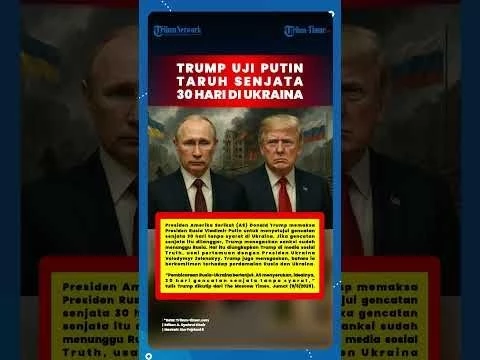 Rugi Besar-besaran, Amerika Minta Vladimir Putin #39;Hentikan#39; Perang 30 Hari Lamanya