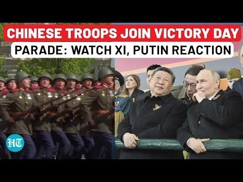 Chinese Troops March With Russian Forces At Victory Day Military Parade; Watch Xi, Putin Reaction