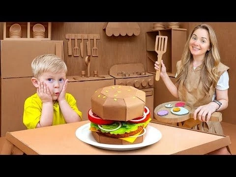 Oliver Inside the Cardboard House Challenge