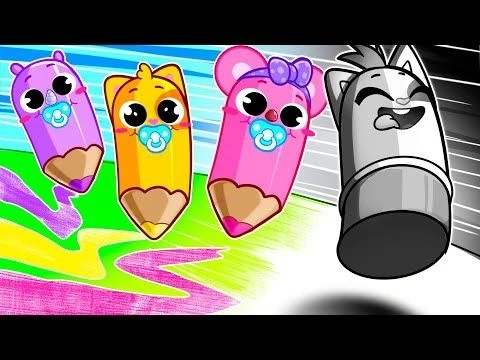 Color Drawing Pencils for Kids | Funny Song For Baby  Nursery Rhymes by Toddler Zoo