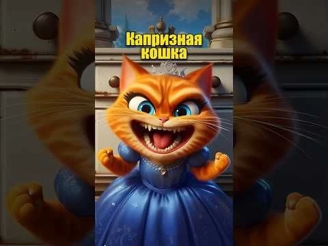 Капризная кошка в нейросети #dalle3 #chatgpt #aiart #кот #нейросеть #юмор #ии #мультик #aicat #кино