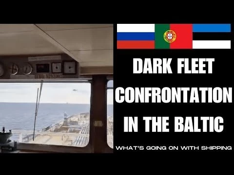 Estonia Attempts to Stop a Russian Dark Fleet Vessel Flying No-Flag | Jets Are Scrambled
