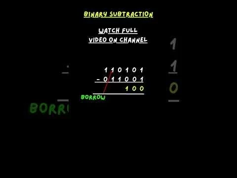 quot;Binary Subtraction Explained: Step-by-Step Guide to Subtracting Binary Numbersquot;