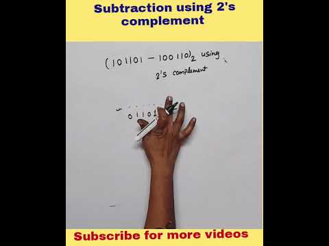 subtraction using 2#39;s Complement