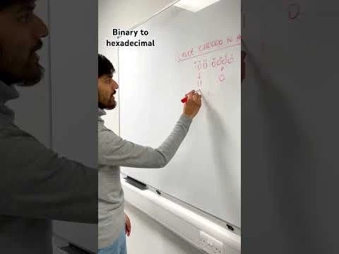 How to convert binary to hexadecimal - GCSE Computer Science #computerscience #gcse #alevel