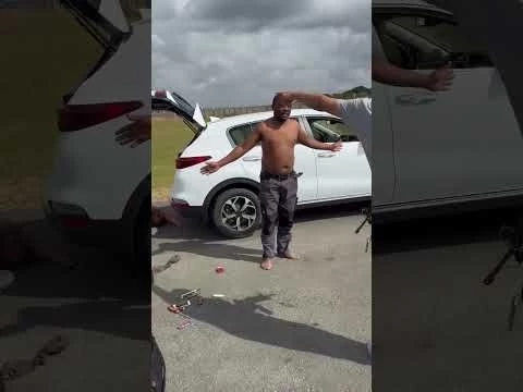 South African Criminals tried stealing three cars from a military area but soldiers were ready.