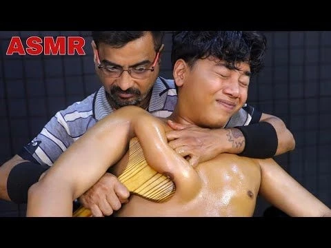 Ultimate Relaxation | Full Body Oil Massage, Head Massage,Neck Cracking,Hair scratching ASMR