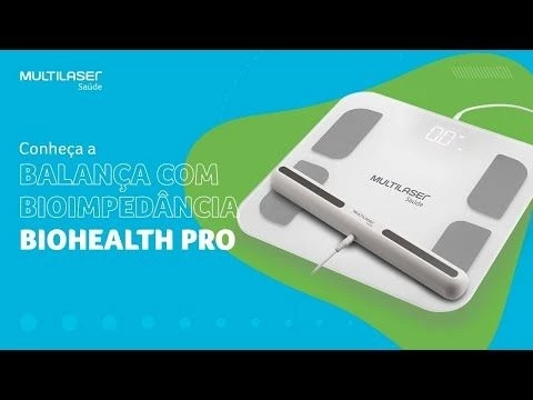 Balança com Bioimpedância BioHealth Pro Multilaser Saúde - HC060