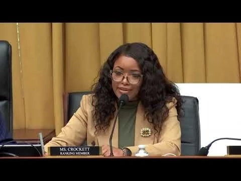 Ranking Member Jasmine Crockett delivers opening remarks