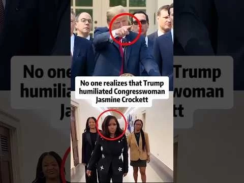 Jasmine Crockett made Trump a laughing stock with just one sentence.#shorts#trump#celebrity#actor