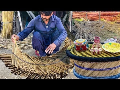 Marvellous Handmade Bamboo Stick Table Making | Magical Weaving Process of Adorable Bamboo Table