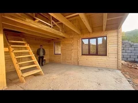 Man Builds DIY Two-Story WOODEN VILLA in Just 30 days | by @serkanbilgin27
