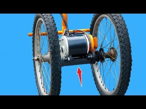 Never throw away your old broken bike! Convert bicycle into electric tricycle with 24v 500w motor