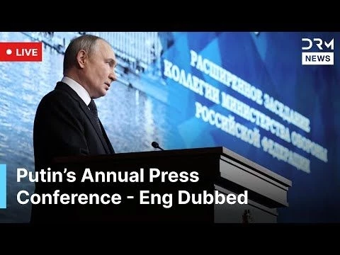 LIVE: President Putin Annual End-of-Year Press Conference - English Dubbed