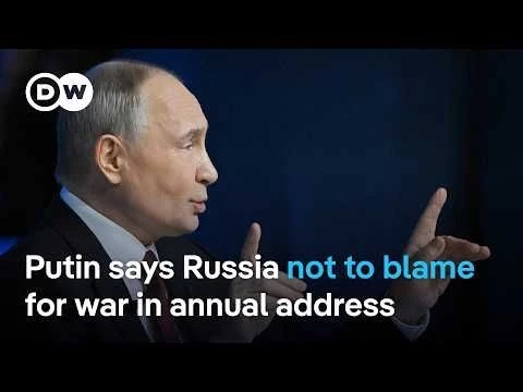 Putin mobilizes support for war in Ukraine at annual news conference | DW News
