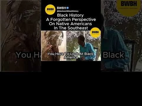 Black History  A Forgotten Perspective On Native Americans In The Southeast #39;#blackhistory  #america