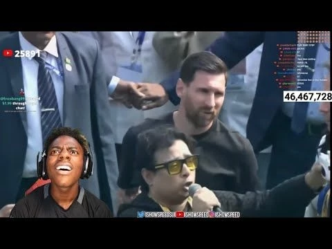 Ishowspeed reacts to messi visit in India @IShowSpeed @livespeedy7451 @LeoMessi #ishowspeed #messi
