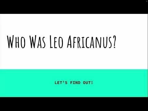 Who Was Leo Africanus?