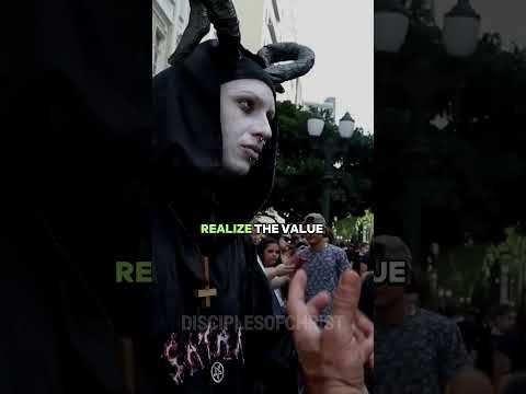 Watch This SATANIST Get Touched By The HOLY SPIRIT!  #amen #jesus #god