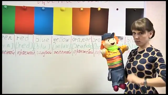 Английский на 5! Урок 8  Часть 2  Учимся говорить Цвета  Школа иностранных языков «ИтелЛингва�